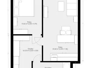 Pronájem bytu 2+kk, Brno, Poděbradova, 69 m2