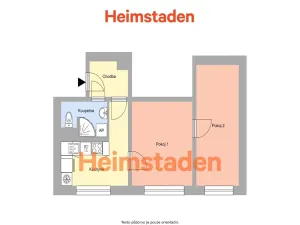 Pronájem bytu 2+1, Havířov - Město, 1. máje, 36 m2