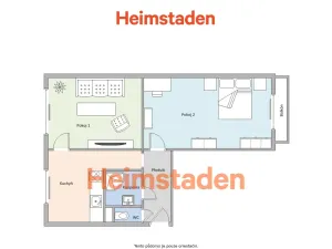 Pronájem bytu 2+1, Frýdek-Místek - Frýdek, Třanovského, 54 m2