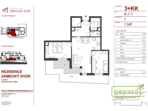 Pronájem bytu 3+kk, Brandýs nad Labem-Stará Boleslav, Fakultní, 74 m2