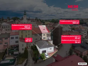 Prodej činžovního domu, Brušperk, náměstí J. A. Komenského, 350 m2