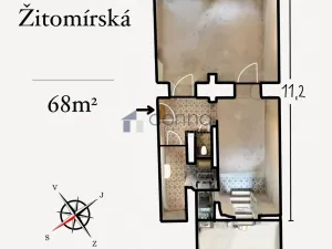Pronájem obchodního prostoru, Praha, Žitomírská, 68 m2