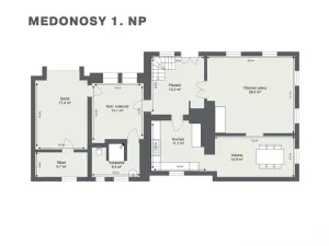 Prodej zemědělské usedlosti, Medonosy, 200 m2