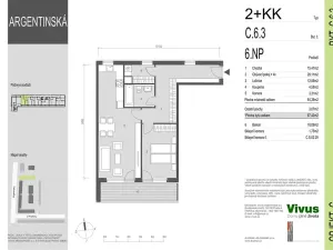 Prodej bytu 2+kk, Praha - Holešovice, Argentinská, 79 m2
