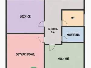 Prodej bytu 2+kk, Mělník, Sportovní, 39 m2