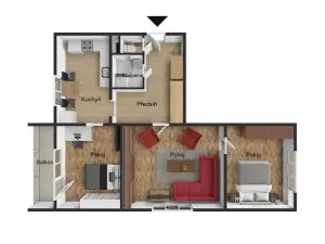 Prodej bytu 3+1, Ostrava, Břustkova, 70 m2