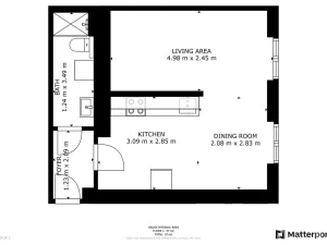 Pronájem bytu 1+kk, Praha - Libeň, Františka Kadlece, 33 m2