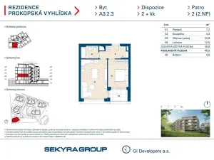 Prodej bytu 2+kk, Praha - Jinonice, Radlická, 47 m2