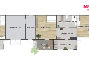 Prodej rodinného domu, Býchory, 98 m2