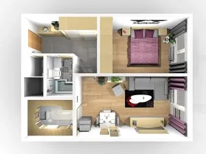 Prodej bytu 2+kk, Praha - Kobylisy, Slancova, 45 m2