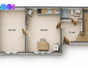 Prodej rodinného domu, Hošťálková, 100 m2
