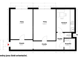 Prodej bytu 2+1, Praha - Strašnice, Sečská, 64 m2