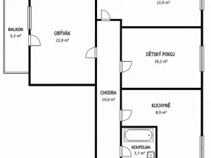Prodej bytu 3+1, Kojetín - Kojetín I-Město, Polní, 74 m2