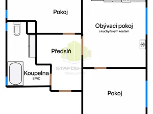 Pronájem bytu 3+kk, Litovel, 65 m2