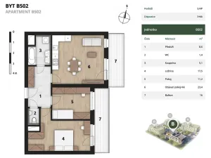 Prodej bytu 3+kk, Praha, 72 m2