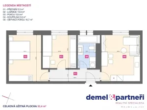 Prodej bytu 3+kk, Třebíč, Zahradníčkova, 53 m2