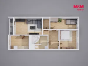 Prodej bytu 3+1, Teplice - Prosetice, Krajní, 72 m2