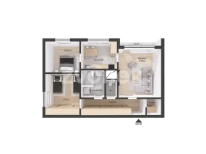 Prodej bytu 3+1, Zlín, Valachův žleb, 68 m2