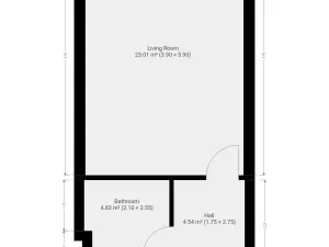 Pronájem bytu 1+kk, Praha - Čakovice, Danielova, 34 m2