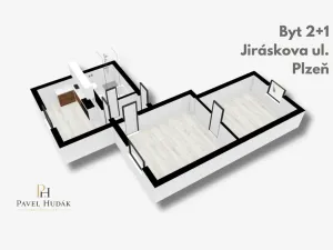 Pronájem bytu 2+1, Plzeň - Božkov, Jiráskova, 44 m2