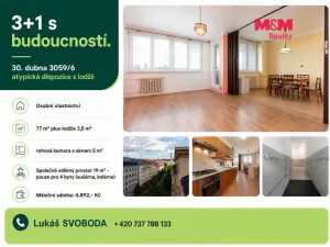 Prodej bytu 3+1, Ostrava - Moravská Ostrava, 30. dubna, 81 m2