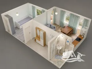 Prodej bytu 2+kk, Nesebar, Bulharsko, 42 m2