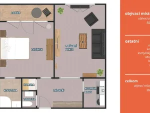 Prodej bytu 2+kk, Litvínov - Horní Litvínov, Koldům, 53 m2