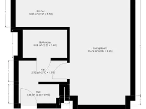 Pronájem bytu 1+kk, Vrané nad Vltavou, Nádražní, 29 m2