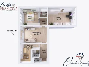 Prodej bytu 3+1, Olomouc, Karafiátová, 79 m2