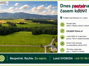 Prodej louky, Frýdlant nad Ostravicí - Lubno, 9244 m2