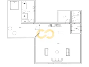 Pronájem bytu 2+kk, Písek - Vnitřní Město, Alšovo nám., 146 m2