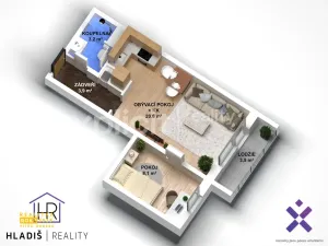 Prodej bytu 2+kk, Vsetín - Rokytnice, Okružní, 36 m2