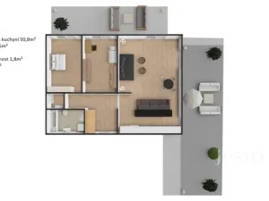 Pronájem bytu 3+kk, Praha - Vršovice, Vršovická, 105 m2