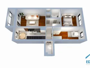 Prodej bytu 3+1, Praha - Troja, Hnězdenská, 68 m2