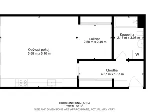 Prodej bytu 1+kk, Praha - Břevnov, Bělohorská, 52 m2