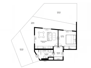 Pronájem bytu 2+kk, Ostrava - Moravská Ostrava, F. X. Riepla, 54 m2