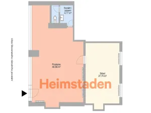 Pronájem kanceláře, Havířov - Šumbark, Slovenského národního povstání, 73 m2