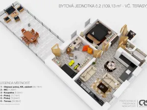 Pronájem bytu 3+kk, Kosmonosy, Hradišťská, 74 m2