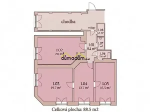 Prodej kanceláře, Praha, Pernerova, 88 m2