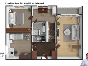 Pronájem bytu 3+1, Tábor, Helsinská, 68 m2