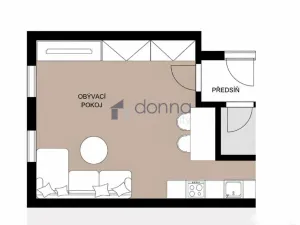 Pronájem bytu 1+kk, Praha, Jeronýmova, 30 m2