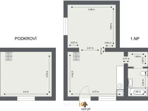 Prodej bytu 1+1, Drahanovice, 56 m2