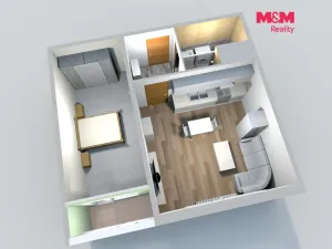 Pronájem bytu 1+1, Česká Lípa, Hradecká, 40 m2