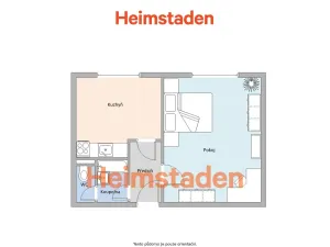 Pronájem bytu 1+1, Karviná - Hranice, Einsteinova, 32 m2