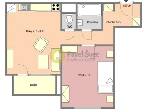 Prodej bytu 2+kk, Strakonice - Strakonice I, Obránců míru, 44 m2