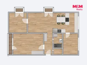Prodej bytu 4+kk, Kutná Hora - Hlouška, Masarykova, 67 m2