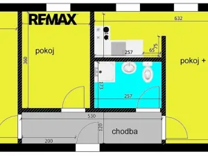 Pronájem bytu 3+kk, Chlumec nad Cidlinou, Rooseveltova, 58 m2