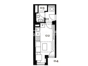 Prodej bytu 1+kk, Praha - Holešovice, Vinařská, 19 m2