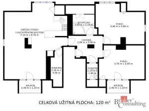 Prodej bytu 3+kk, Kuřim, Jungmannova, 120 m2