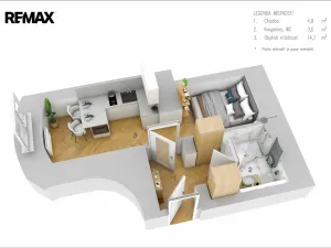 Pronájem bytu 1+kk, Praha - Vinohrady, Lucemburská, 25 m2